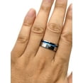 thumbnail image 6 of Matching Rings White Gold Plated Couple Rings 1CT CZ Wedding Ring Sets for Him and Her, 6 of 6