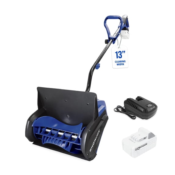 Open Box Snow Joe 24V Cordless Electric Snow Shovel, 13 Inch, 5.0 Ah Battery Powered