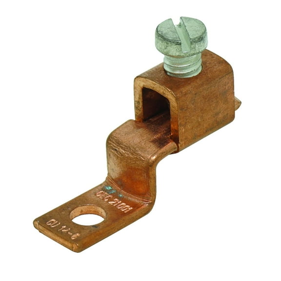 Southwire Offset Tongue Lug Wire Lug OLG6-14CQ2 - 2 Pack - Gray