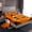 Orange D, variant on Homewish Halloween Pumpkin Lantern Print Twin Sheets,3D Initial Letter D Bedding,3pcs,1 Fitted Sheet and 1 Pillowcase