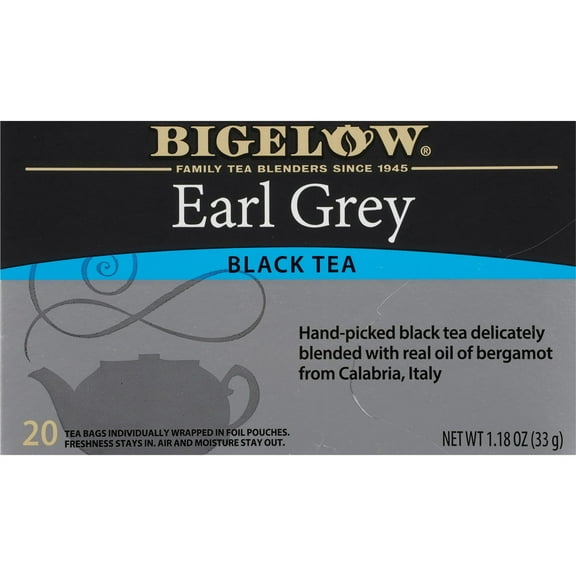 Bigelow Earl Grey, Black Tea Bags, 20 Count-Pack of 2