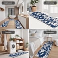 thumbnail image 5 of Dark Blue Daisy Flower Pattern Kitchen Rugs Sets Of 3,Kitchen Runner Rugs Non Skid Washable,Decorative Kitchen Floor Mats for Kitchen,Sink,Laundry,17"x30"+ 17"x47" + 17"x59", 5 of 6