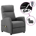 thumbnail image 1 of vidaXL Electric Massage Chair Light Grey Fabric, 1 of 5