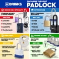 thumbnail image 5 of Brinks Laminated Steel 40mm Keyed Padlock with 2 1/4in Shackle, 2 pack, 5 of 13