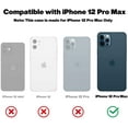 thumbnail image 2 of Entronix Transparent Phone Case for Apple iPhone 12 Pro Max Clear Magnetic Case, [Yellow Resistant] Slim Fit Shockproof Transparent Crystal Clear Magnetic Case for Apple iPhone 12 Pro Max, Red, 2 of 6