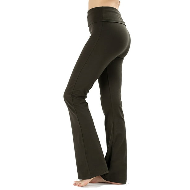 fold waist yoga pants