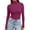 Purple, variant on Women's Turtle Neck Long Sleeve Shirts Merino Tops Fitted Slim Fit Basic Tees Cozy Embrace Collection Orange M