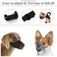 thumbnail image 3 of Soft Dog Muzzle Anti Barking Anti-Biting Stop Chewing Dog Muzzle Adjustable Strap Nylon Dog Mouth Cover Pet Accessories for Dogs (Red,Size 5 (mouth 19cm)), 3 of 7