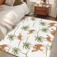 thumbnail image 4 of Desert Camels Area Rugs 3'x5', Washable Small Throw Rugs for Living Room Bedroom, Tropical Date Palm Trees Animal Indoor Outdoor Rug Non-Slip Low Pile Carpet Runner Reversible Floor Mats, 4 of 8