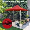 thumbnail image 5 of Yescom 10x10Ft UV30+ Gazebo Replacement Top for 2 Tier Outdoor Canopy Cover Patio Backyard Party Deck Red, 5 of 9
