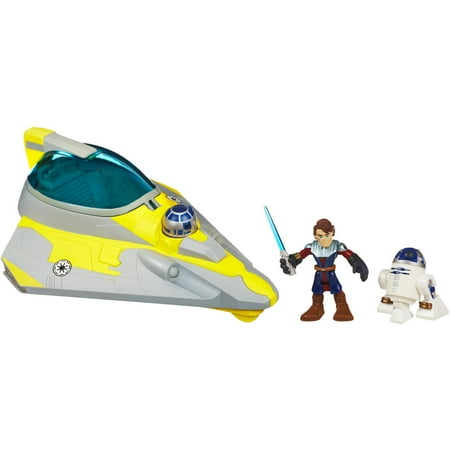Star Wars Jedi Force Playskool Heroes Anakin Skywalker's Jedi Starfighter with R2-D2