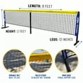 thumbnail image 3 of Anywhere Sports: Youth Pickleball Set - 8pc Ultimate Game Play Kit, 8' Half Court Net, Paddles-Balls-Carry Bag, Padded Handle, Easy To Grip, Kids 5+, 3 of 11