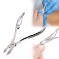 thumbnail image 2 of Stainless Patterned Handle Dead Skin Clipper Portable Dead Skin Pliers For Backstabbing Grey Nail Clipper Dead Skin Tool, 2 of 7