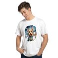 thumbnail image 3 of Hello Winter Yorkshire Terrier Welcome Snowy Night Watercolor Vintage Shirt T-shirt Unisex Merch Yorkie Dog Lover Gifts - 01011, 3 of 6
