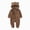 C199-Coffee, variant on 6-9 Months Newborn Preemie Baby Climbing Suit Newborn Infant Baby Boys Girls Snowsuit Winter Coat Solid Bear Warm Fleece Hooded Footed Romper Jumpsuit Outfits AG Bodysuit Baby Gift