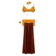 thumbnail image 1 of Conjunto de disfraz de danza del vientre para adultos y mujeres: sujetador, cinturón, falda y vestido para fiesta de Halloween. L, 1 of 9