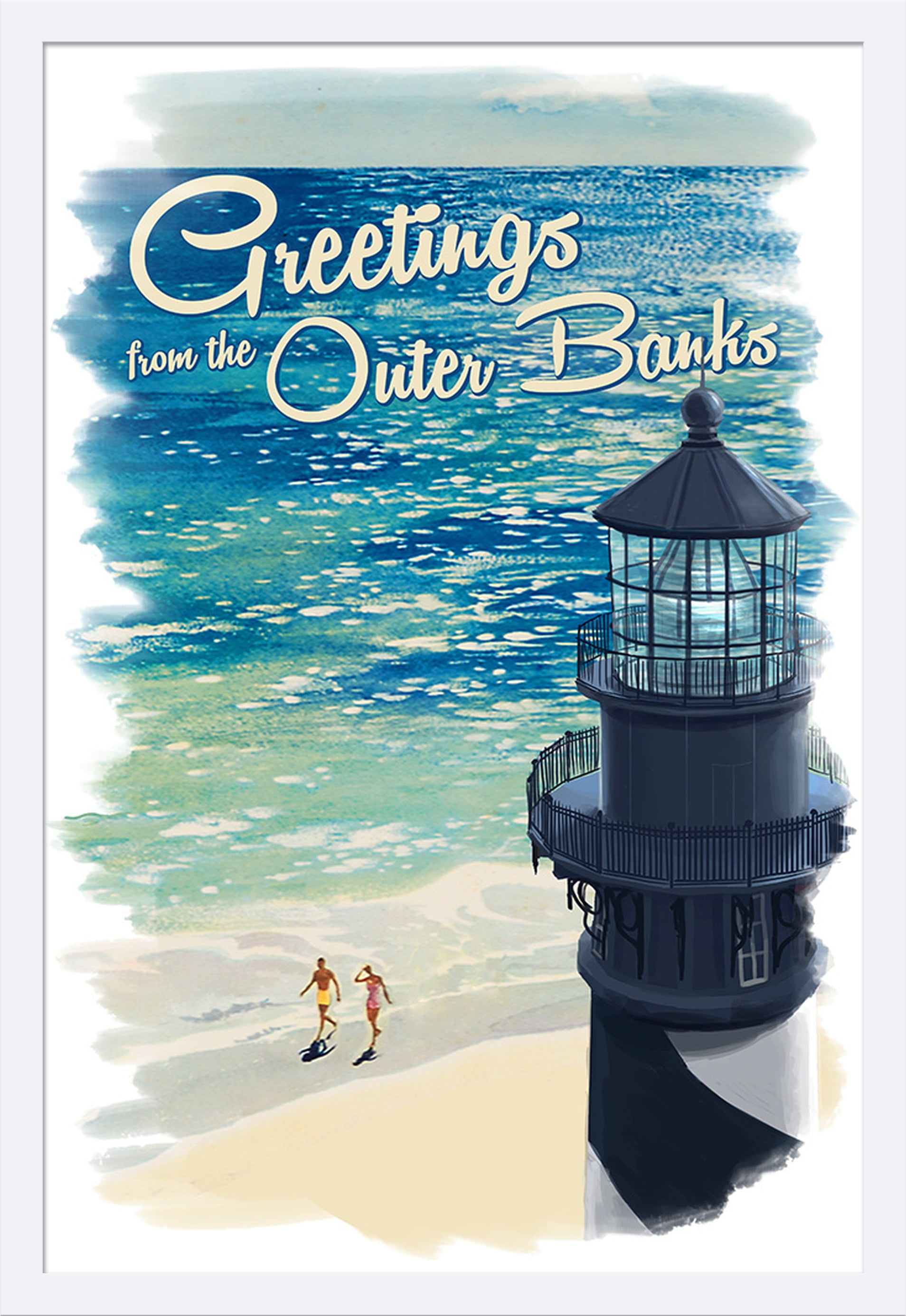 Outer Banks, North Carolina Beach Scene with