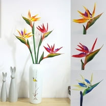 D-GROEE 1pc Elegant Bird of Paradise Tropical Imitation Plant Flower Bouquets for Home Party Decorations