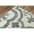 thumbnail image 3 of Alora Decor Neo 7'6"x9'6" Scroll Ivory/Gray Hand-Tufted Area Rug, 3 of 3