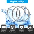 thumbnail image 3 of 100pcs Round Flat Key Chain Rings, TSV 25mm Metal Split Ring Key Rings Chains for Home Car Keys Organization, Silver, 3 of 6