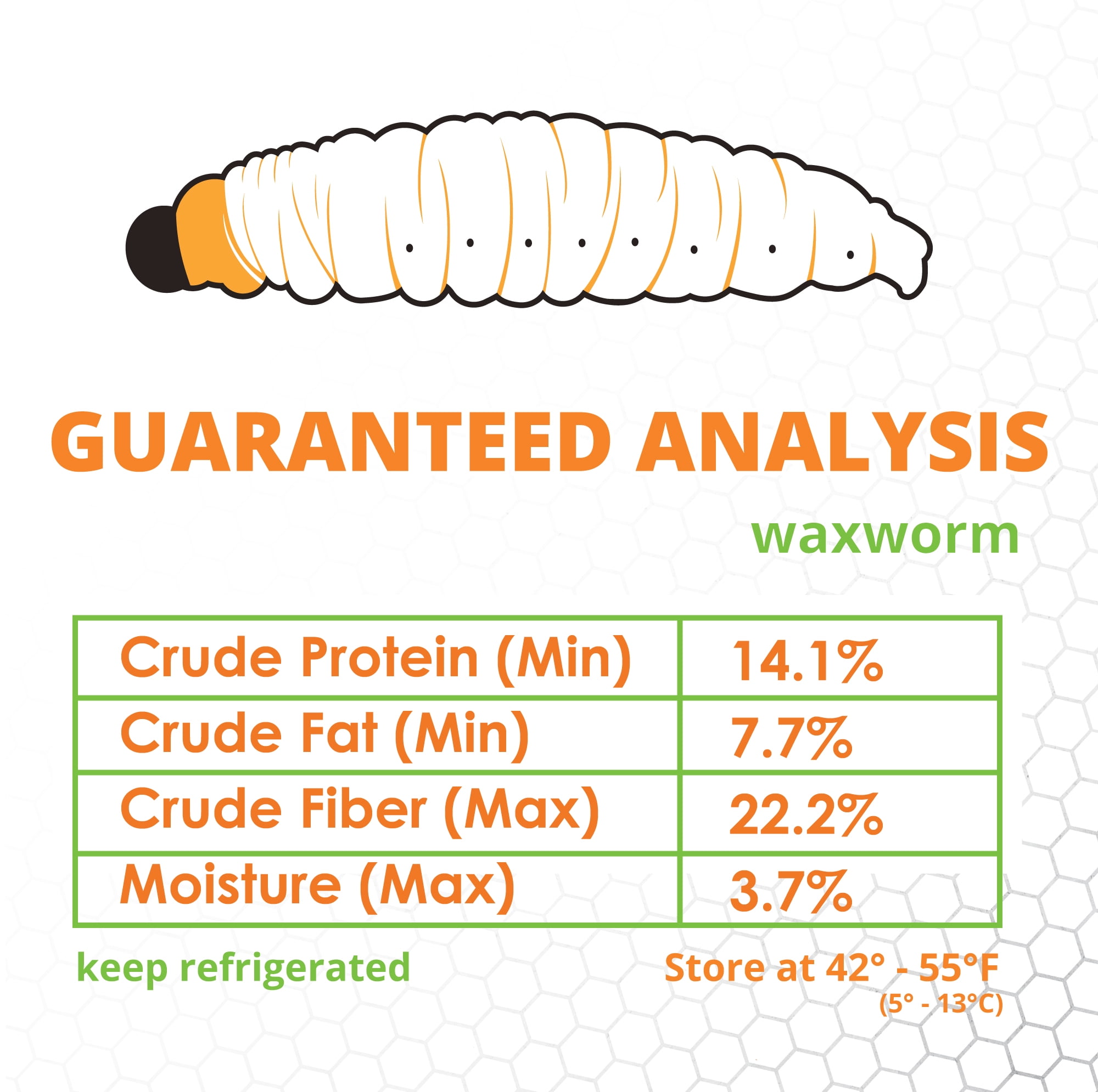 Mack's Natural Reptile Food 50 ct. Waxworm