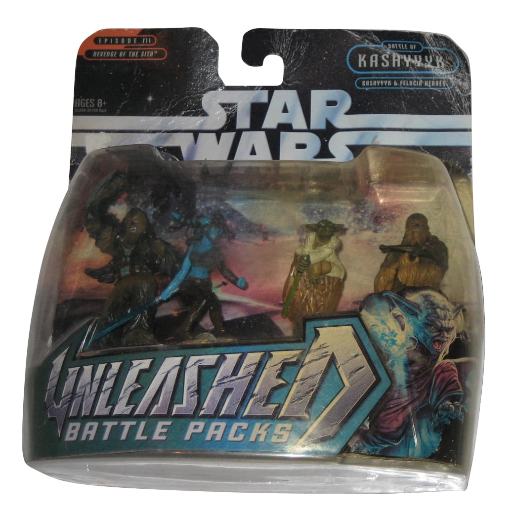 Star Wars Unleashed Battle Pack Figure Set (Yoda, Captain Tarfful