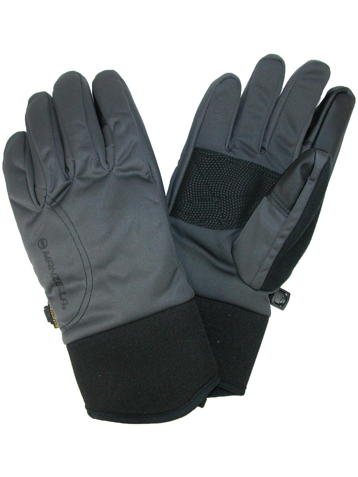 Manzella Women’s All Elements 3.0 Waterproof Winter Gloves Grey Size Large 