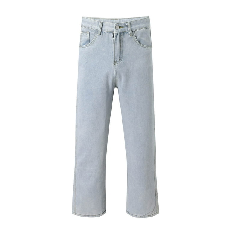Fsqjgq Mens Jeans Street Fashion Hole Baggy Wide Leg Cargo Fsqjgq Mens Jeans Street Fashion Hole Baggy Wide Leg Cargo