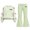 Green, variant on Auroural Girls Clothes Sets Size 8 Girls Bow Sweatshirt Crewneck Long Sleeve Pullover Top Girl's Bowknot Print Top Long Pants Two-Piece Set Kids Big Girls, Drop Shoulder, School 5-15 Years