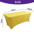 thumbnail image 2 of [6 pies] Funda para mesa de patio elástica rectangular, ajustada, lavable y resistente a las arrugas para eventos, bodas, banquetes y fiestas, 2 of 5