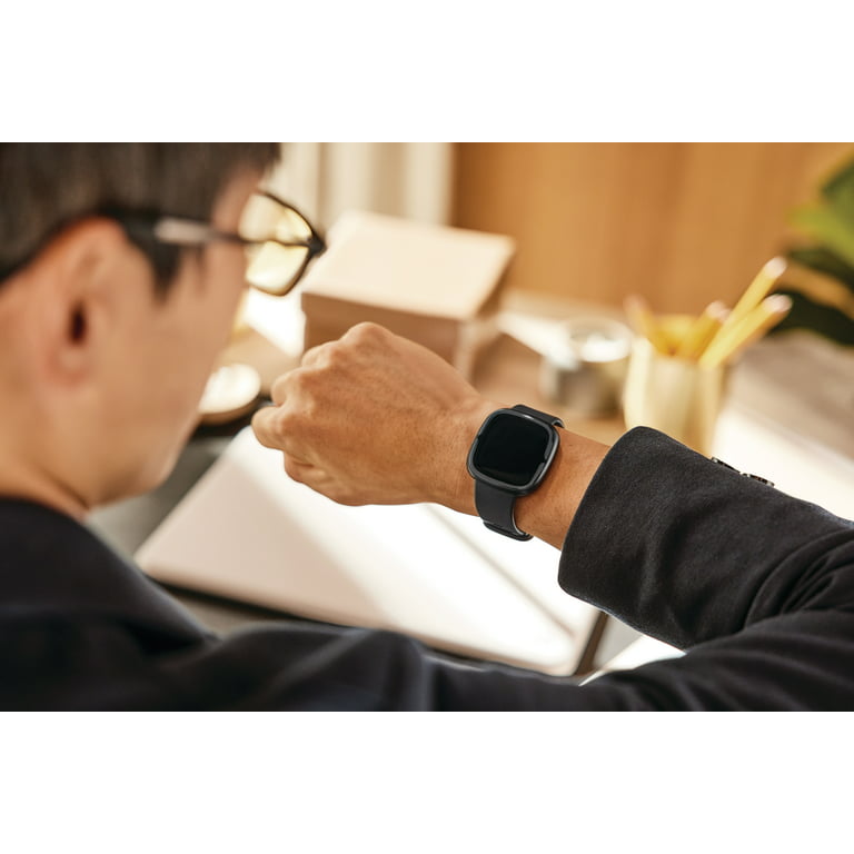 Fitbit Sense 2 Advanced Health & Fitness GPS Smartwatch, Lunar  White/Platinum AL FB521SRWTUS