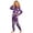 a35-Purple, variant on KPOPLK Halloween Pajamas Kid Girls Clothes Long Sleeve 2Pcs Tee/Pants Pjs Set Toddler Holiday Sleepwear Outfits,Size 6-7 Years