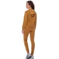 thumbnail image 2 of True Rock Women's Slim Active Pant and  Hoodie Jogger Jacket Tracksuit Set (Timber, Medium), 2 of 2