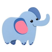 Hello Hobby Wood Elephant Shape, Pre-Painted, 4" x 4"