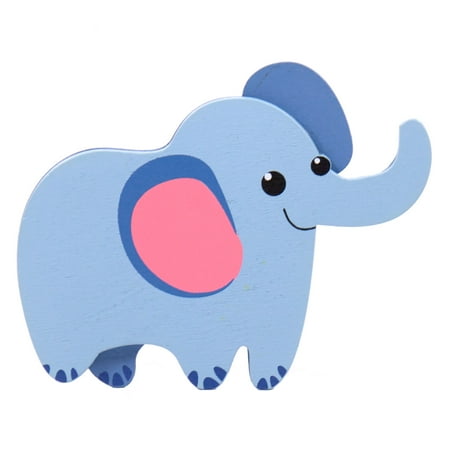 Hello Hobby Wood Elephant Shape, Pre-Painted, 4" x 4"