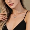 thumbnail image 6 of SFTING Infinity Heart Pendant Necklace 925 Sterling Silver Cubic Zirconia Jewelry Gift for Women, 6 of 7