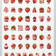 thumbnail image 4 of 35pcs-50pcs Sweet Strawberry PVC Sticker Decals Kids Stickers Stationery Stickers for Fridge Luggage Suitcase, 4 of 9