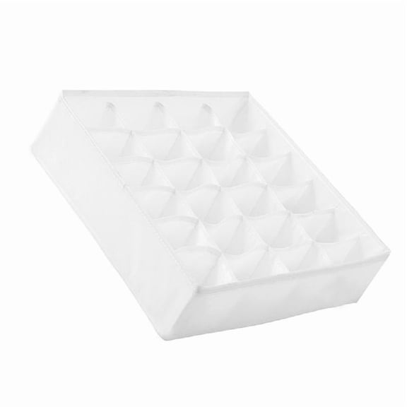 24 Grids Sock Storage Box Foldable Cabinet Drawer Organizer Clothes Closet Boxes