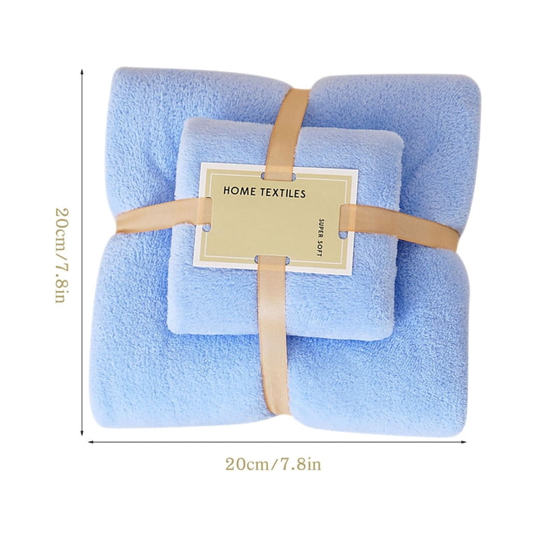 RBCKVXZ 2-Pack Microfiber Bath Towel Set - Bath and Face Towel Kit