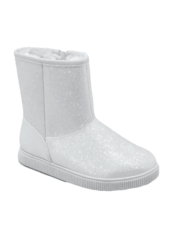 Girls Big Kids Holland Silver Shearling Style Boots Size 2
