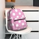 thumbnail image 5 of Easygdp Pink And White Polka Dot Mochila Casual para Portátil, Mochila para Escuela, Viajes, Negocios, 5 of 6