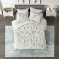 thumbnail image 5 of Pearl Metallic Printed Velvet Duvet Cover Set Full/QueenCL12-0021 By Olliix, 5 of 11