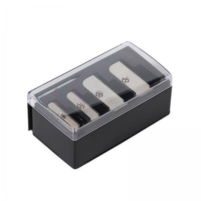 Sacapuntas de lápiz cosmético,Sacapuntas de lápiz cosmético de 4 agujeros para maquillaje,Sacapuntas de lápiz manual Sacapuntas de delineador de ojos,Sacapuntas de lápiz de dibujo Lápiz