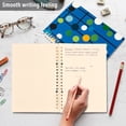 thumbnail image 4 of FORMRS 1-Subject Spiral Notebook 8" x 5" College Ruled 60 Refillable Sheet A5 Hard Cover, 2 Pack, Blue Abstract, 4 of 7