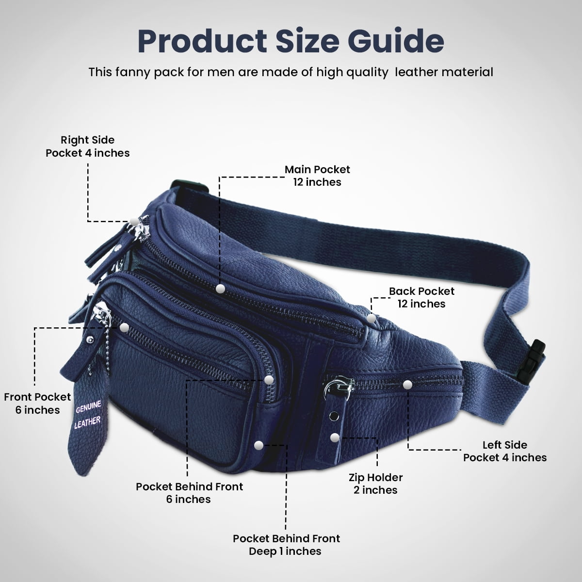 Nabob leather fanny pack cheap