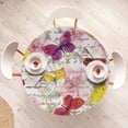 thumbnail image 3 of Ambesonne Colorful Fitted Round Tablecloth, Love Letters Romantic, 36"- 40" Diameter, Multicolor, 3 of 4