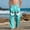 A402 Green, variant on Kids Unisex Joggers Tearful Eyes Cartoon Print Soft Cotton Sweatpants Elastic Waist Trousers for Casual Play, 4-13Y