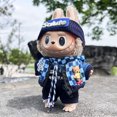 thumbnail image 5 of Sudadera con capucha de peluche de 17 cm con diseño de mini labubu, ropa para muñecas ídolos, mono, ropa para fans, monos, sin accesorios para muñecas de Corea Kpop Exo, 5 of 5