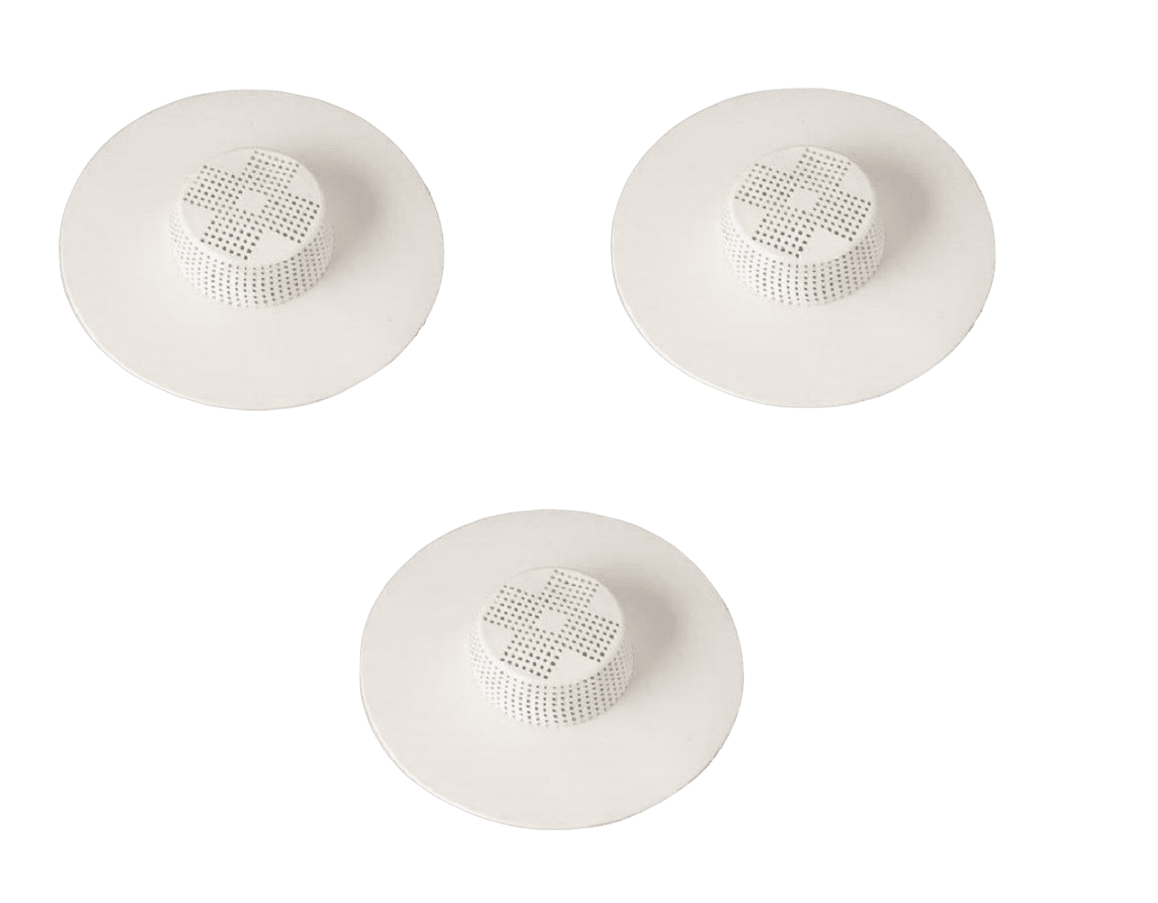 Hair Catcher For Shower and Bathtub Drains 3 pack Rubber