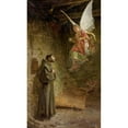 thumbnail image 2 of Luis Menéndez Pidal 12x18 Gold Ornate Wood Frame and Double Matted Museum Art Print Titled - Vision of San Francisco De Asis (1888), 2 of 4